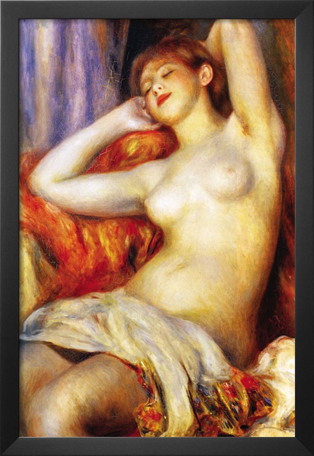 The Sleeping - Pierre-Auguste Renoir painting on canvas